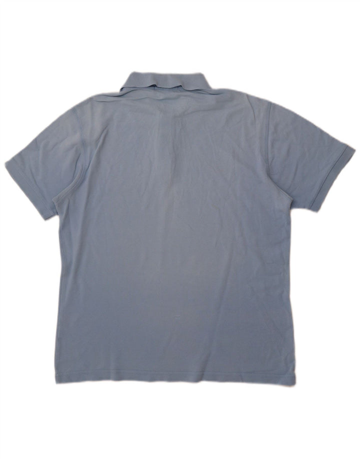 PIERRE CARDIN Herren-Poloshirt aus mittelblauer Baumwolle