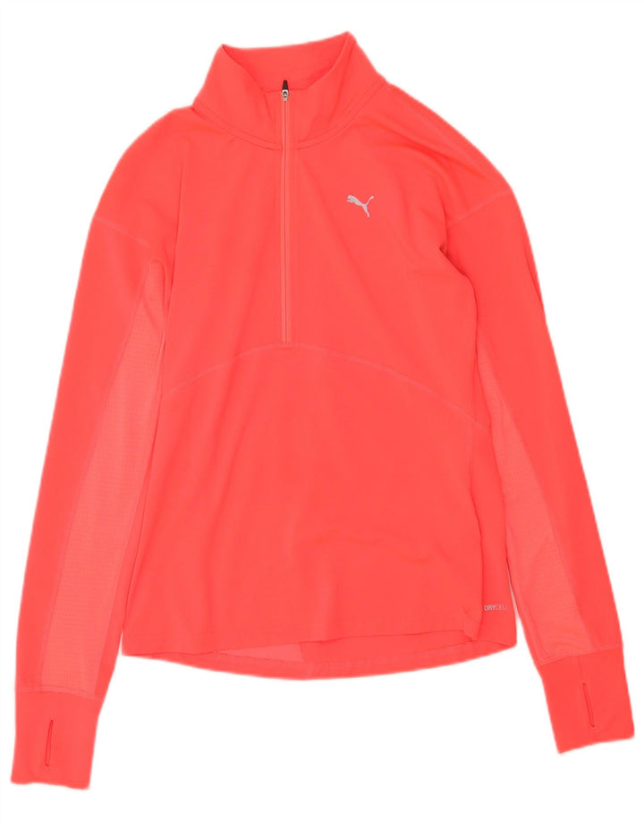 Puma Herren-Trainingsanzug mit Reißverschluss und Halsausschnitt, klein, rosa, Polyester