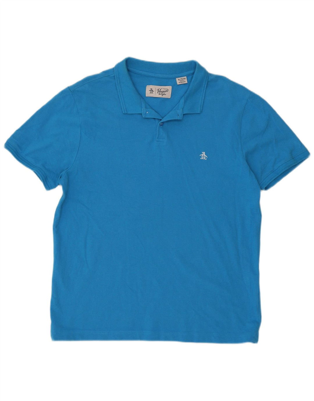 Penguin Herren Poloshirt XL Blau Baumwolle