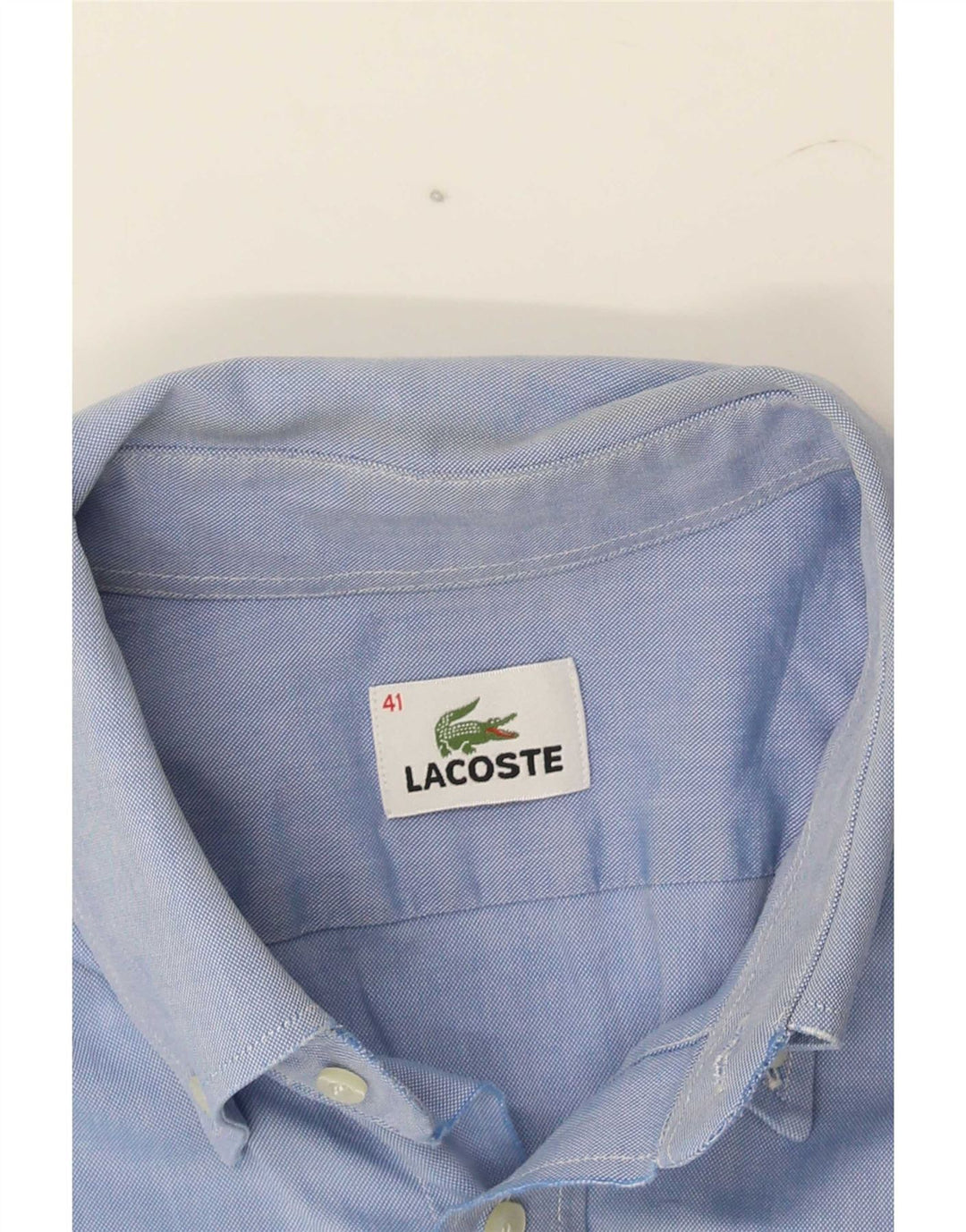 Lacoste Herrenhemd Größe 41 Large Blau