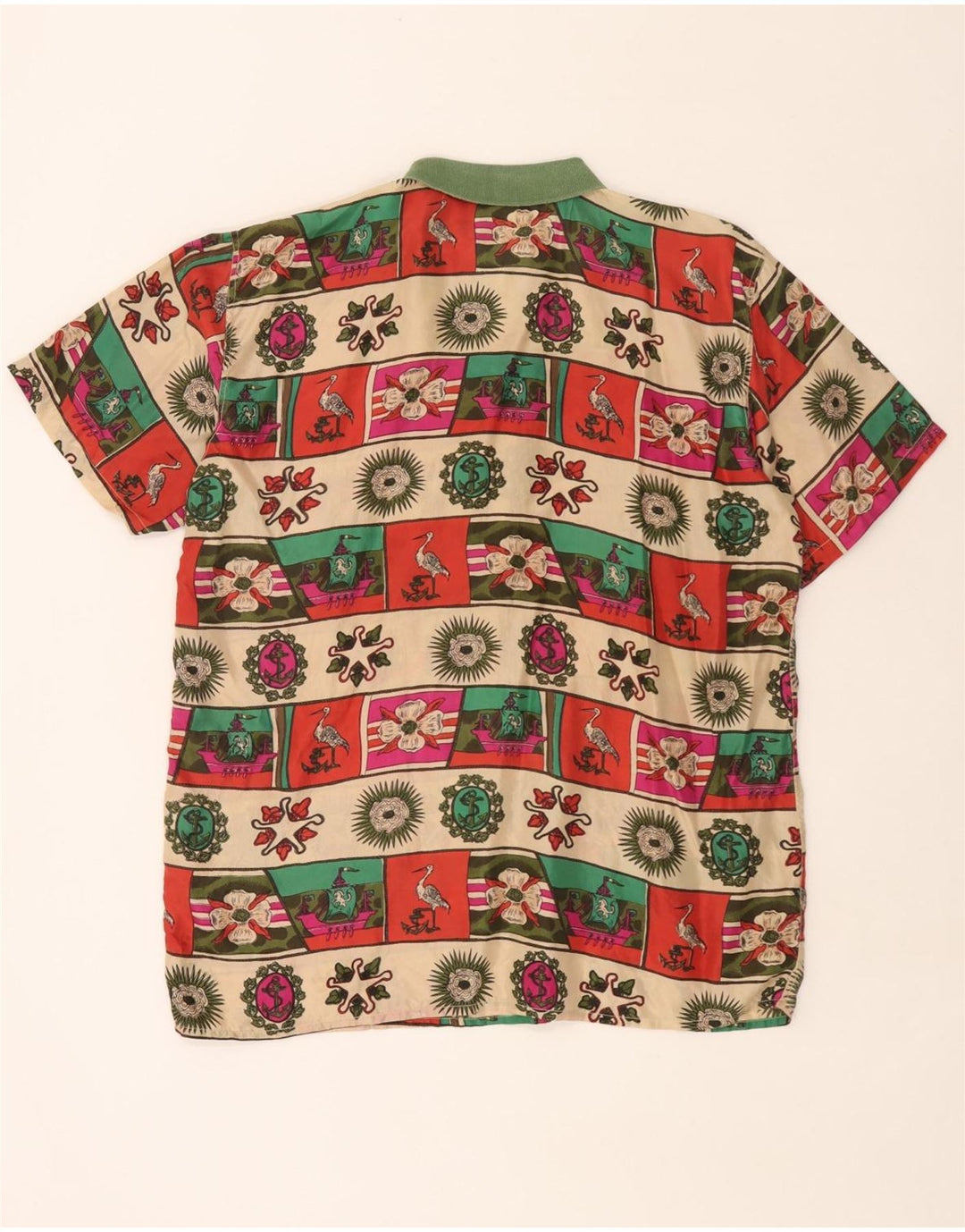 Vintage Herren-Pullover mit abstraktem Muster, groß, mehrfarbig
