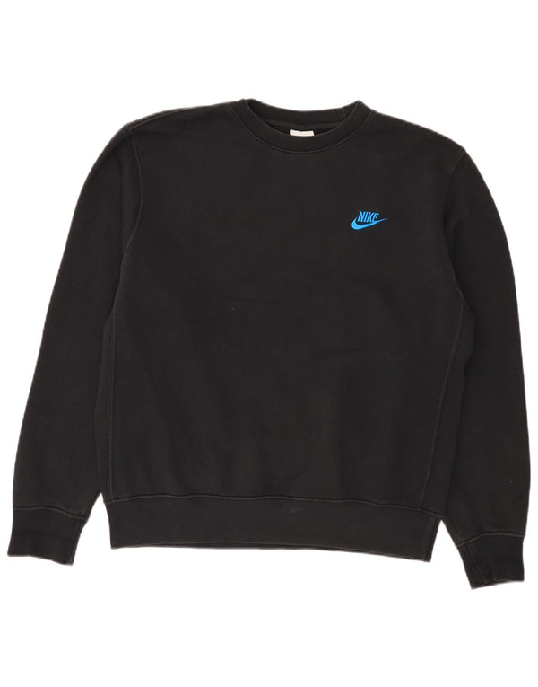 Nike Herren Sweatshirt Pullover Small Schwarz Baumwolle