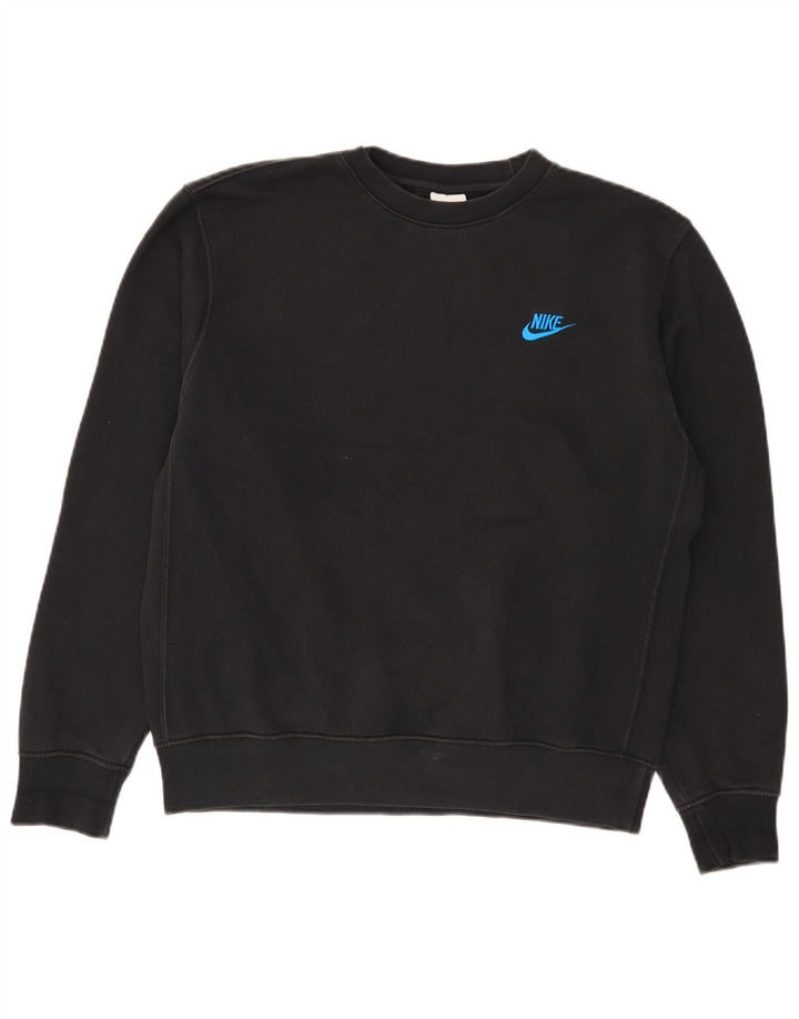 Nike Herren Sweatshirt Pullover Small Schwarz Baumwolle