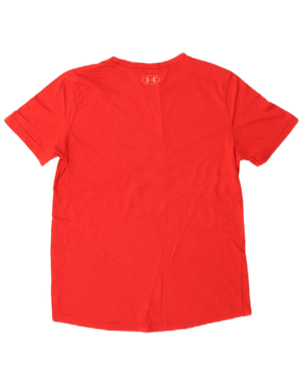 UNDER ARMOUR Heat Gear Grafik-T-Shirt für Jungen, 11–12 Jahre, Größe L, Rot