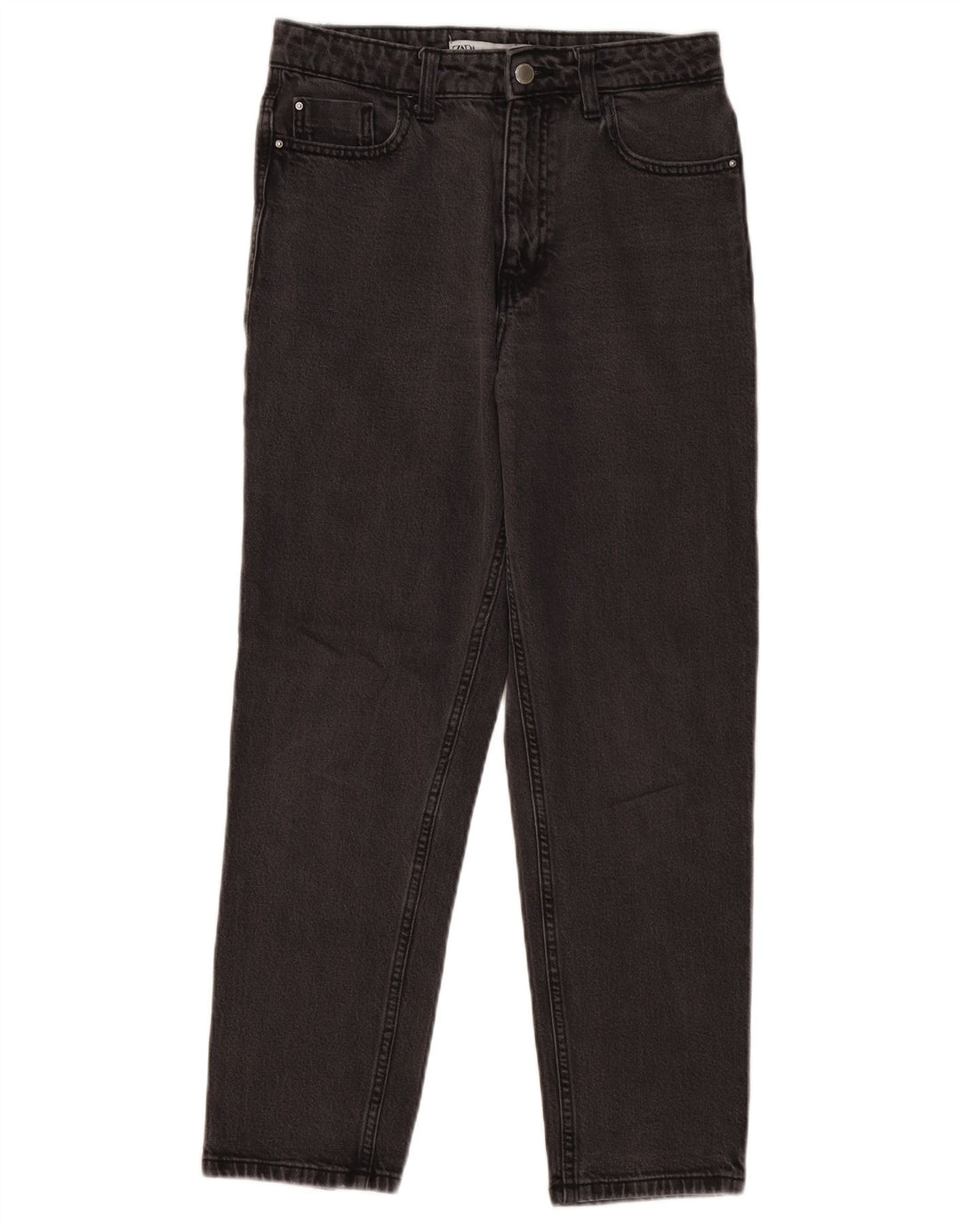 Zara Damen Tapered Jeans EU 38 Small W28 L27 Schwarz