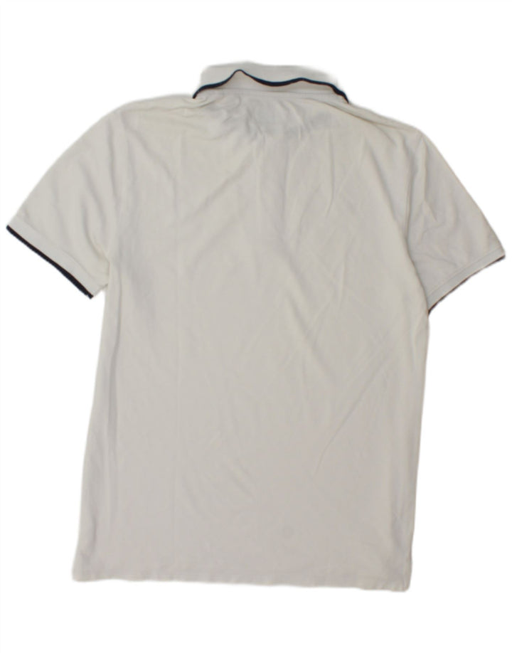 Guess Herren-Poloshirt, Größe L, Weiß