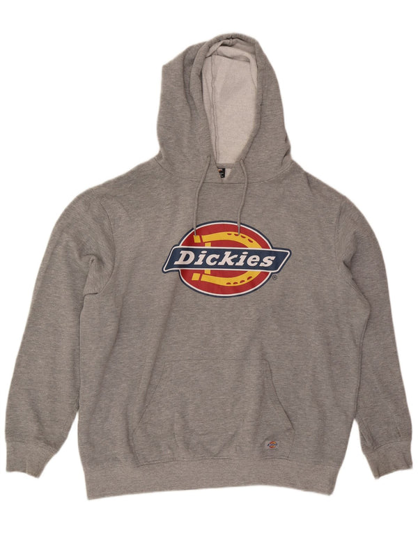 Dickies Herren-Kapuzenpullover mit Grafik, 2XL, grau meliert, Baumwolle
