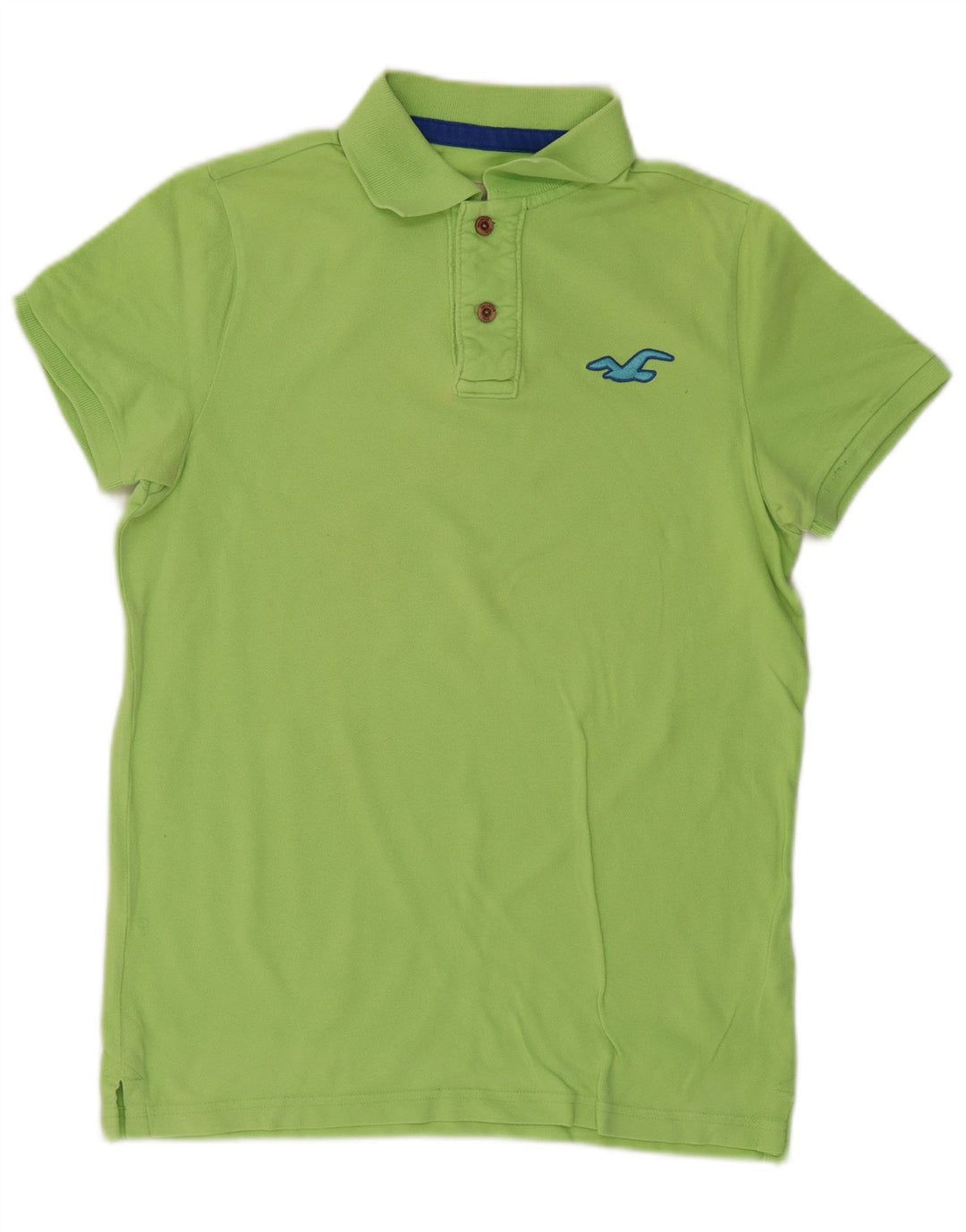 HOLLISTER Herren-Poloshirt aus mittelgrüner Baumwolle