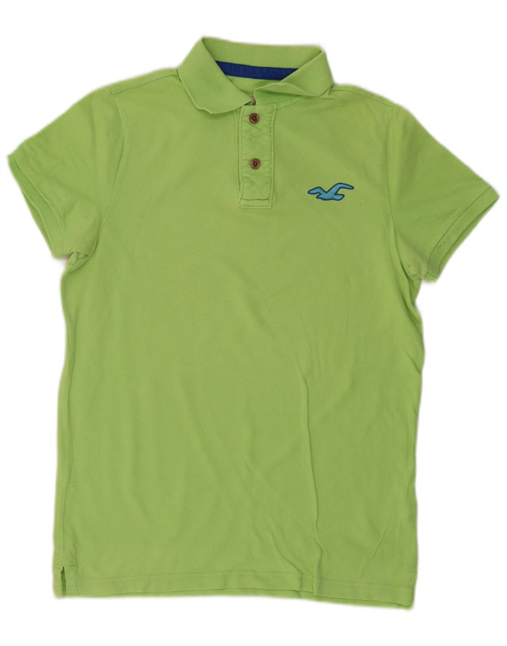 HOLLISTER Herren-Poloshirt aus mittelgrüner Baumwolle