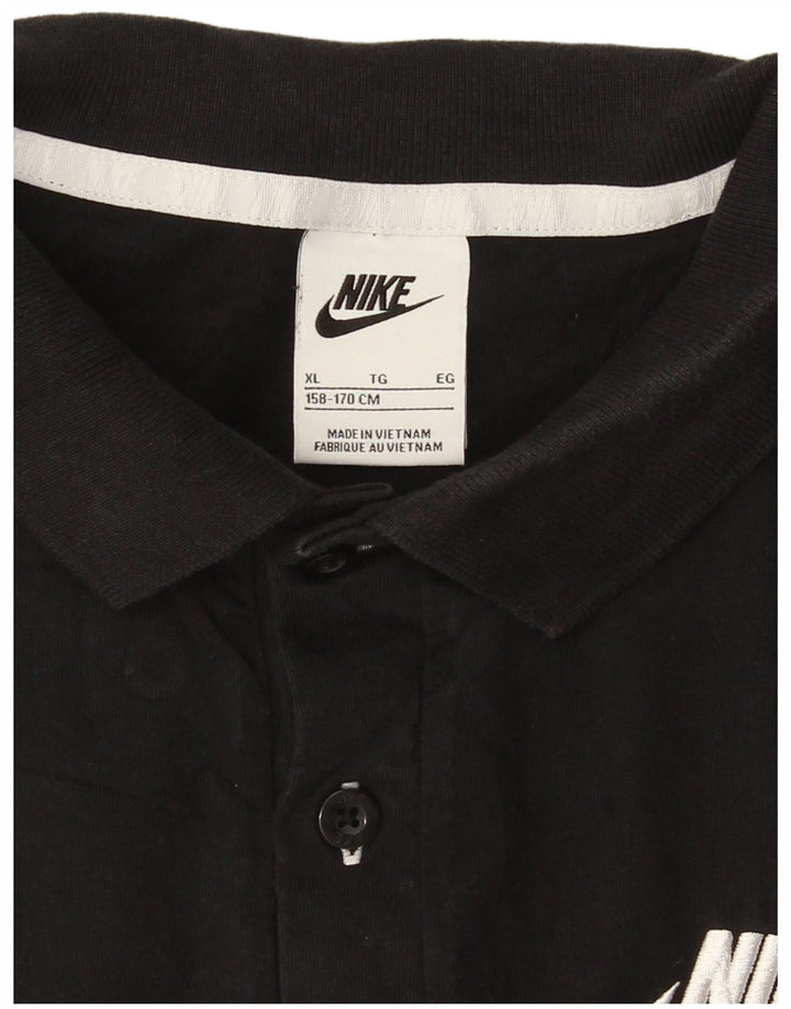 Nike Poloshirt für Jungen, 13–14 Jahre, XL, Schwarz