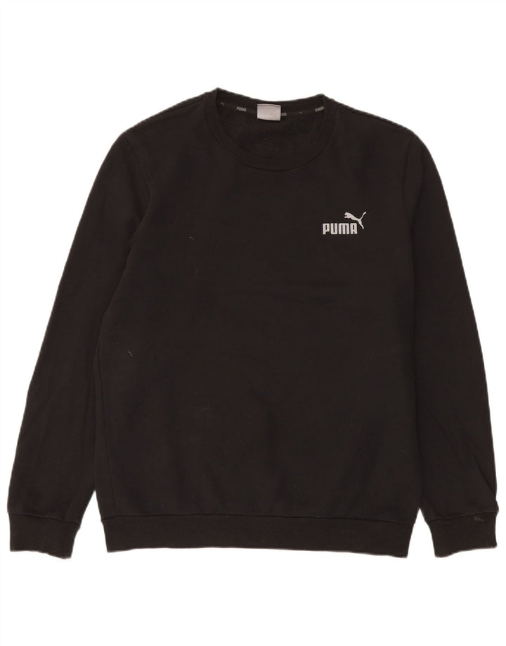 Puma Herren Sweatshirt Pullover Small Schwarz Baumwolle