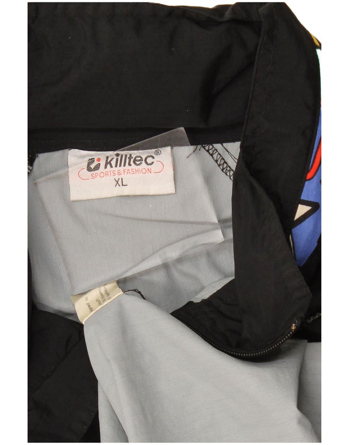 KILLTEC Herren Windjacke UK 42 XL Schwarz Colourblock Polyamid