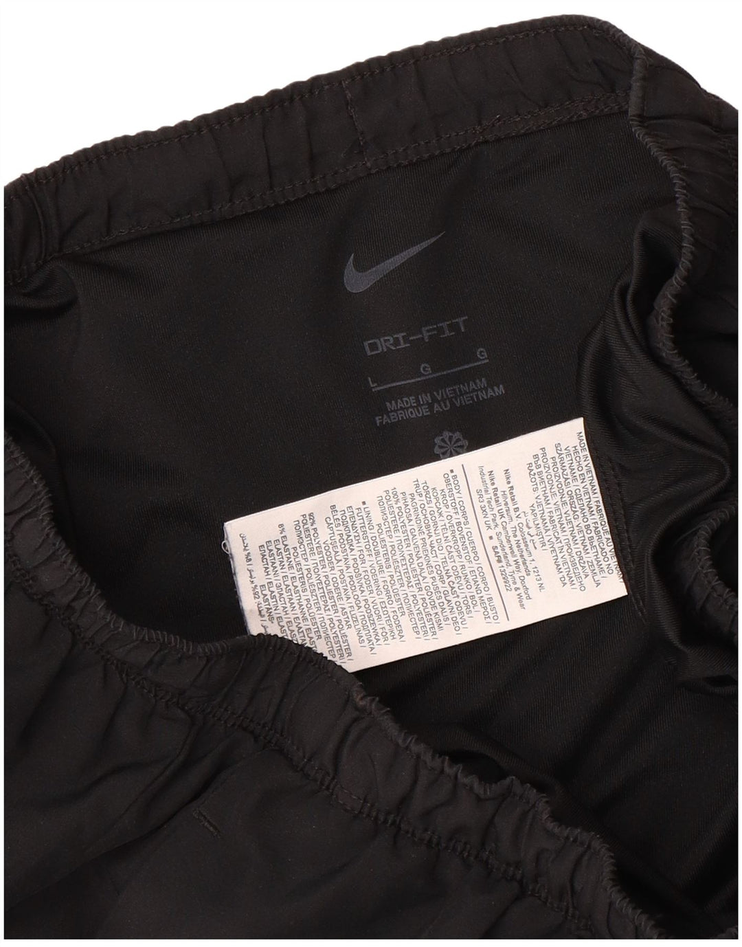 Nike Herren Dri Fit Sportshorts, groß, aus schwarzem Polyester