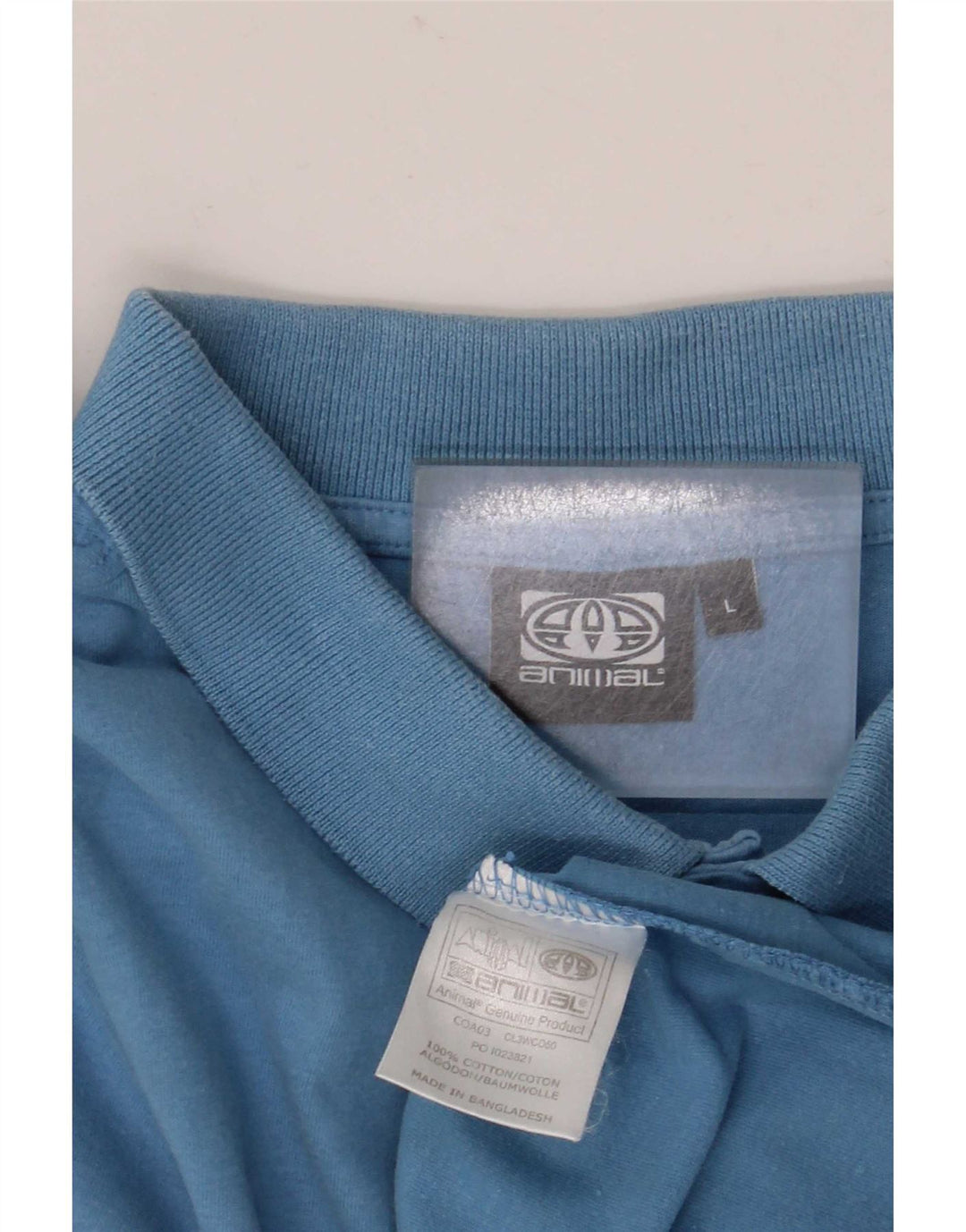 Animal Herren-Poloshirt, groß, aus blauer Baumwolle
