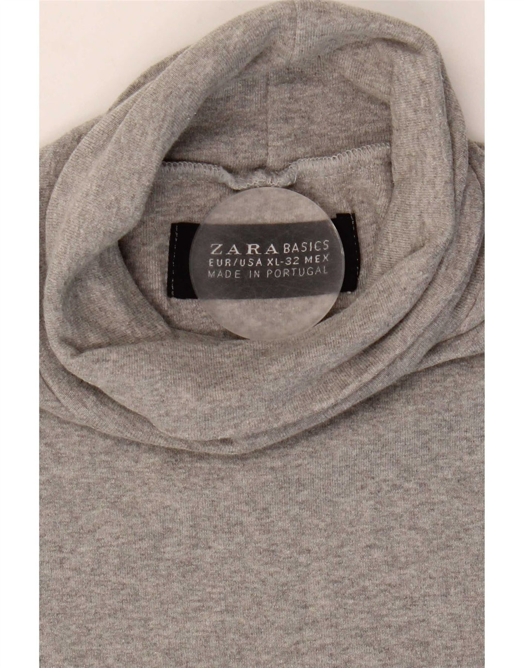 Zara Damen T-Shirt Top UK 18 XL Grau