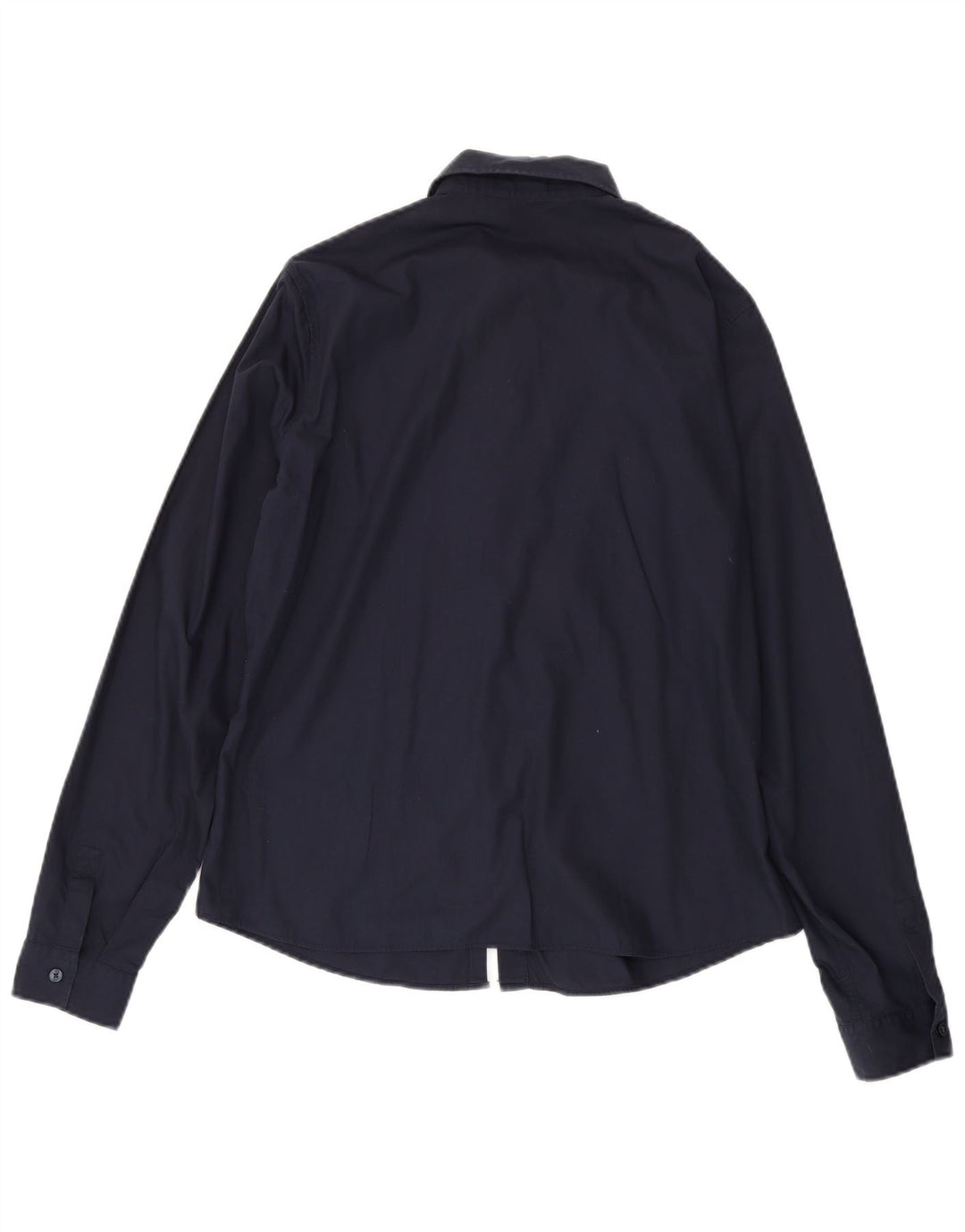 Calvin Klein Damenhemd US 12 Large Marineblau Baumwolle