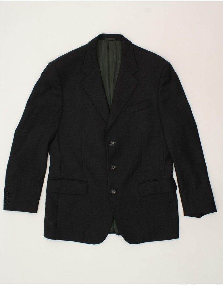 FERRE Mens 3 Button Blazer Jacket UK 38 Medium Black Vintage Ferre and Second-Hand Ferre from Messina Hembry 