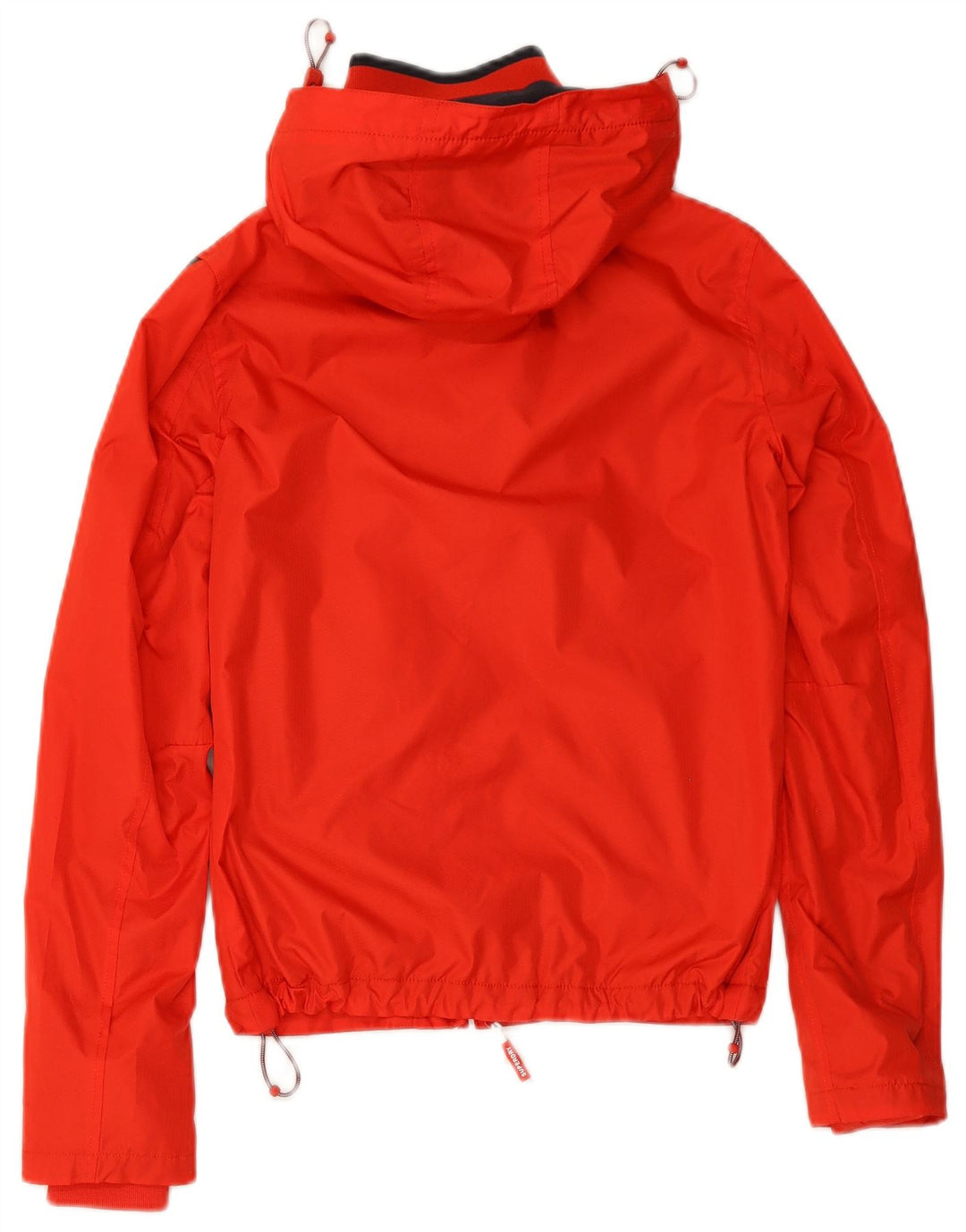 SUPERDRY Damen-Regenjacke mit grafischer Kapuze, UK 6, XS, Rot, Polyester