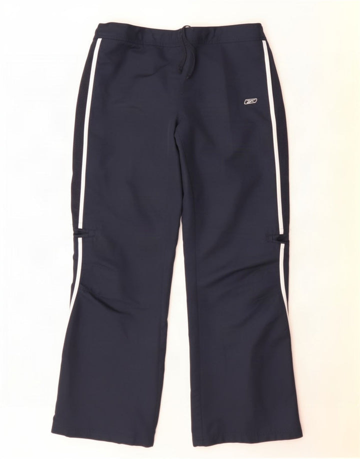Reebok Damen-Trainingshose, Größe L, Marineblau, Polyester