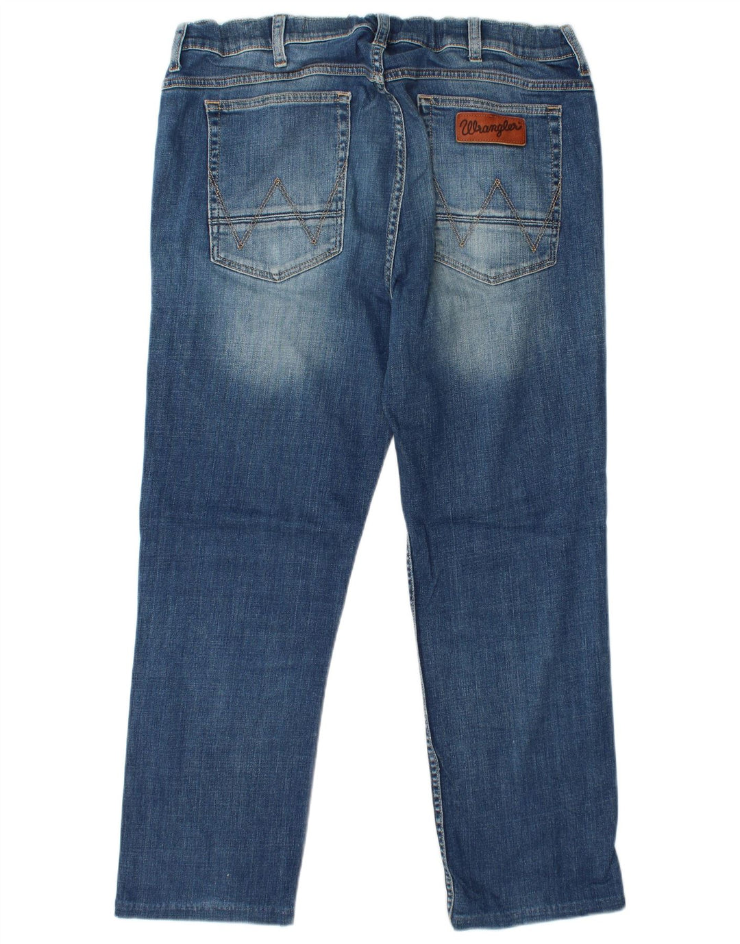 WRANGLER Herren Greensboro Straight Jeans W36 L27 Blaue Baumwolle