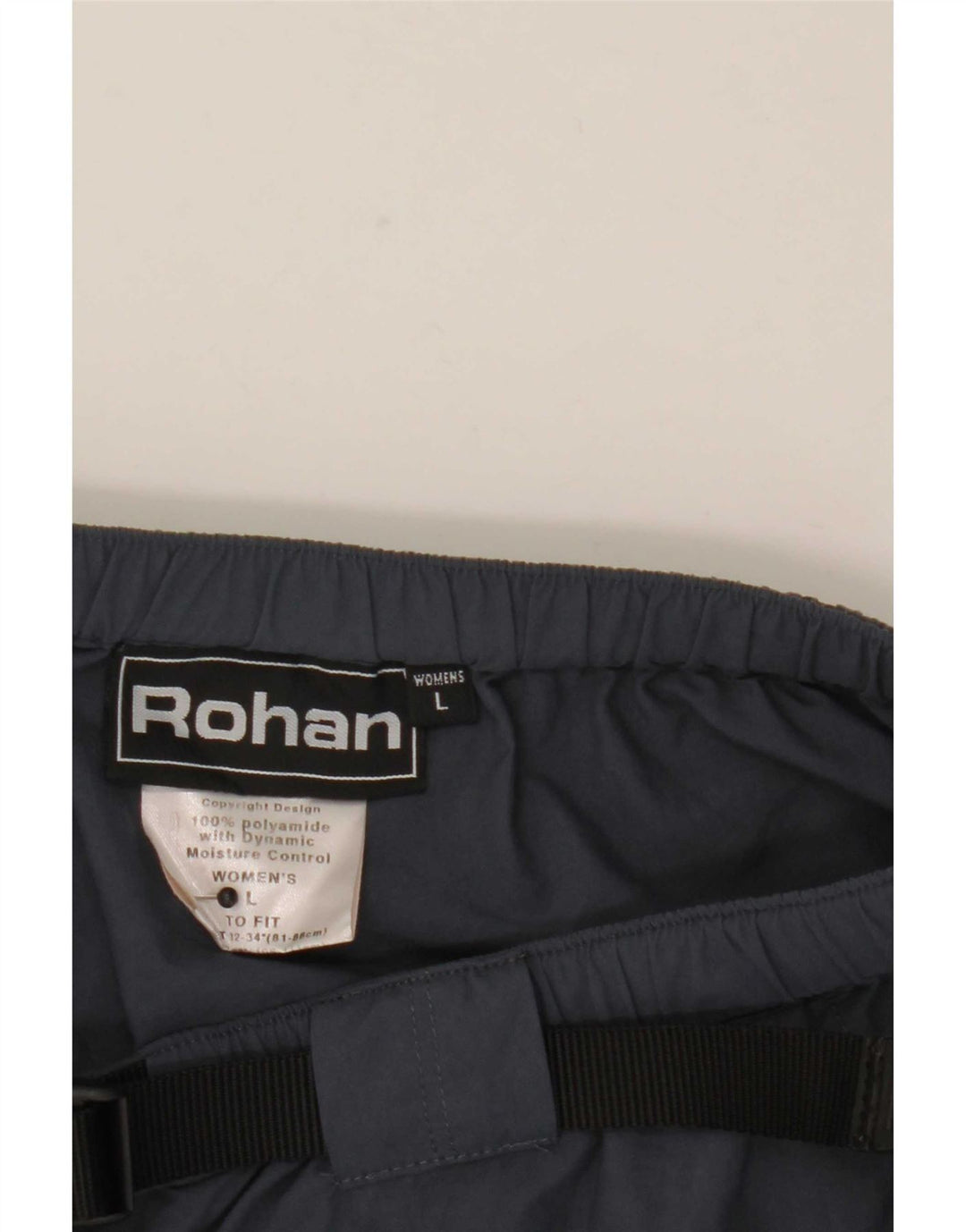 Rohan Damen-Wanderhose, Größe L, W32, L31, Grau, Polyamid