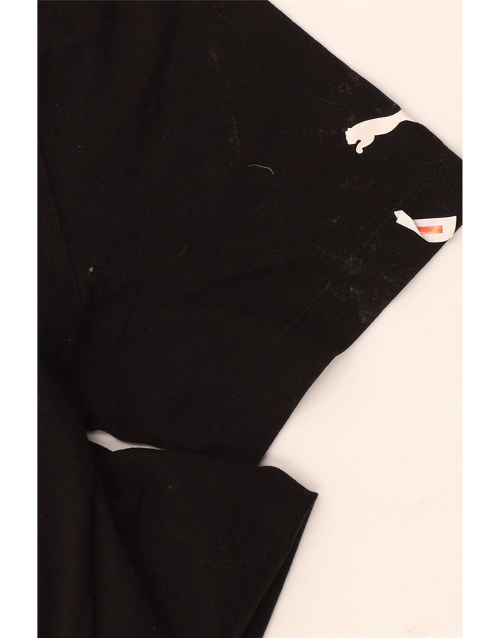 Puma Herren-T-Shirt mit Grafik, mittelgroß, Schwarz, Farbblock