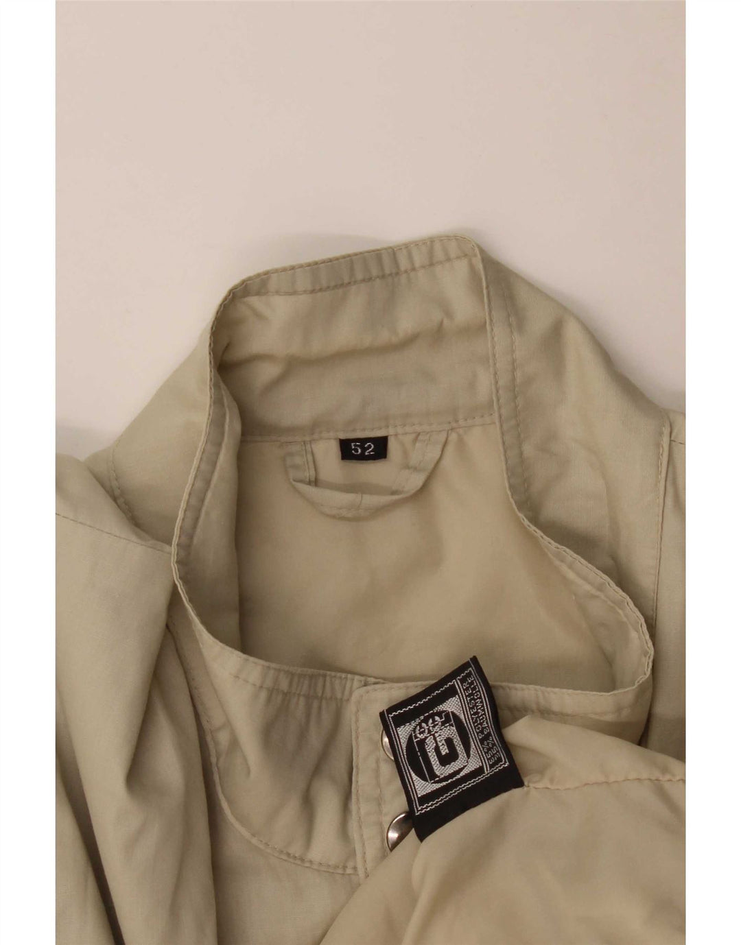 Vintage Herren Bomberjacke IT 52 XL Beige Polyester