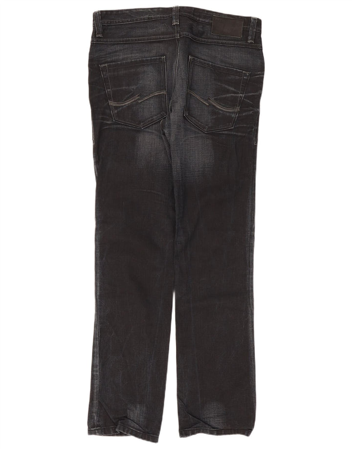 Jack & Jones Herren Straight Jeans W36 L34 Schwarz