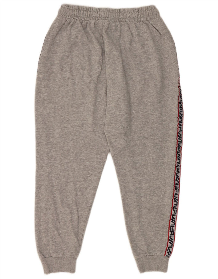 Fila Herren-Trainingshose mit Grafik, mittelgrau, Farbblock
