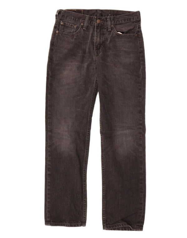 Levi's Damen 514 Straight Jeans W30 L32 Schwarze Baumwolle