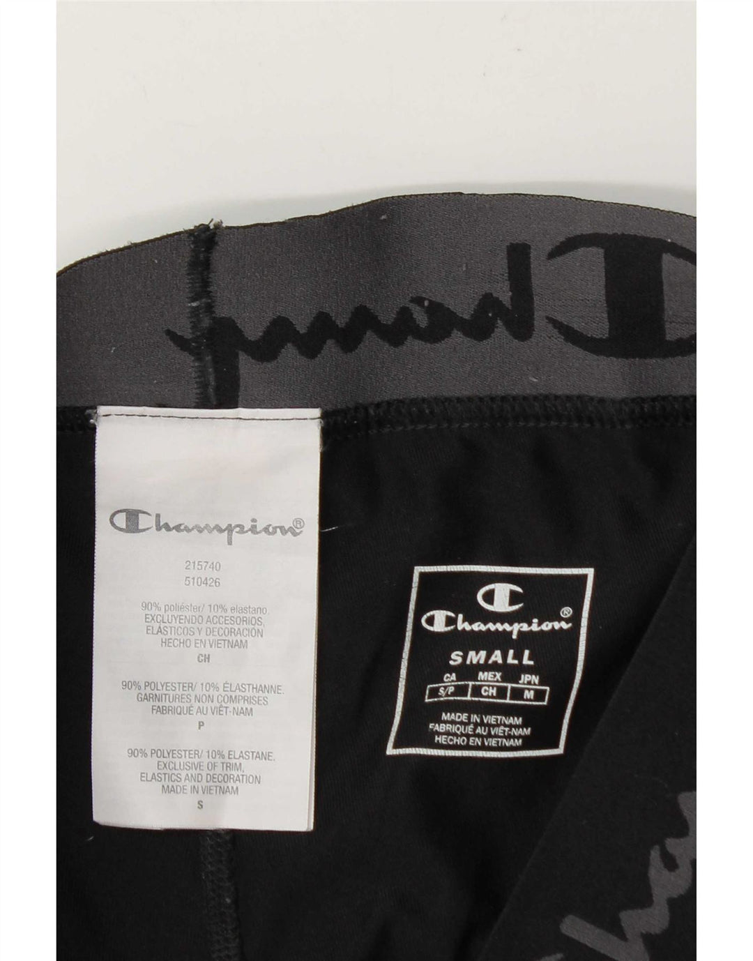 Champion Herren-Leggings mit Grafik, Größe S, W27, L27, Schwarz, Polyester