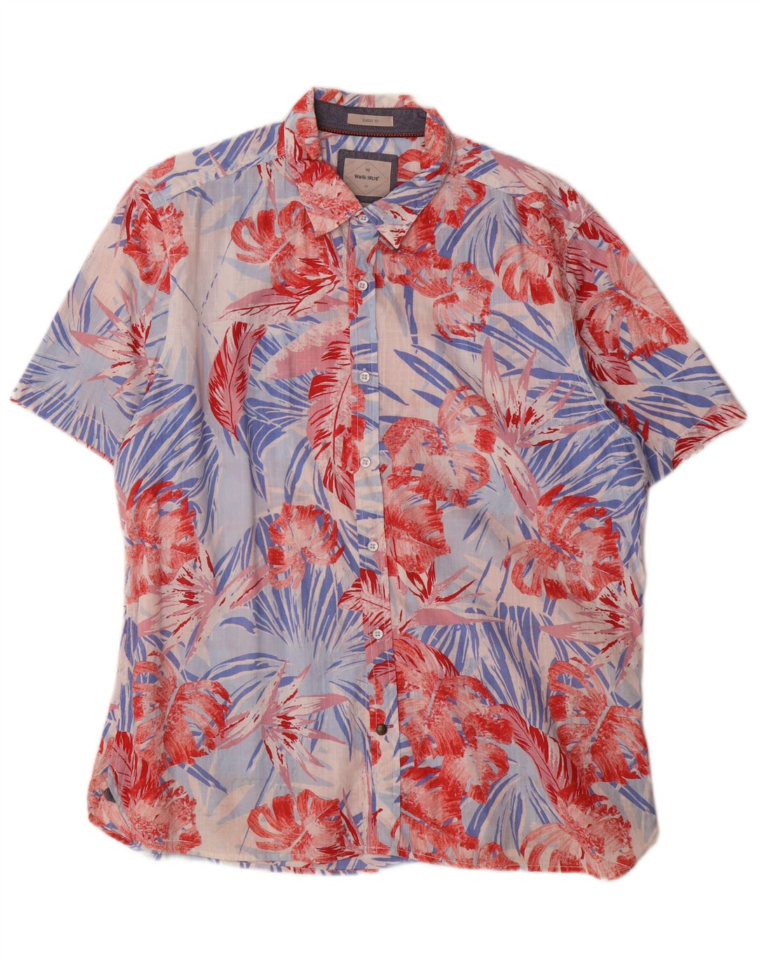 White Stuff Herren-Kurzarmhemd XL, mehrfarbig, Blumenmuster, hawaiianisch