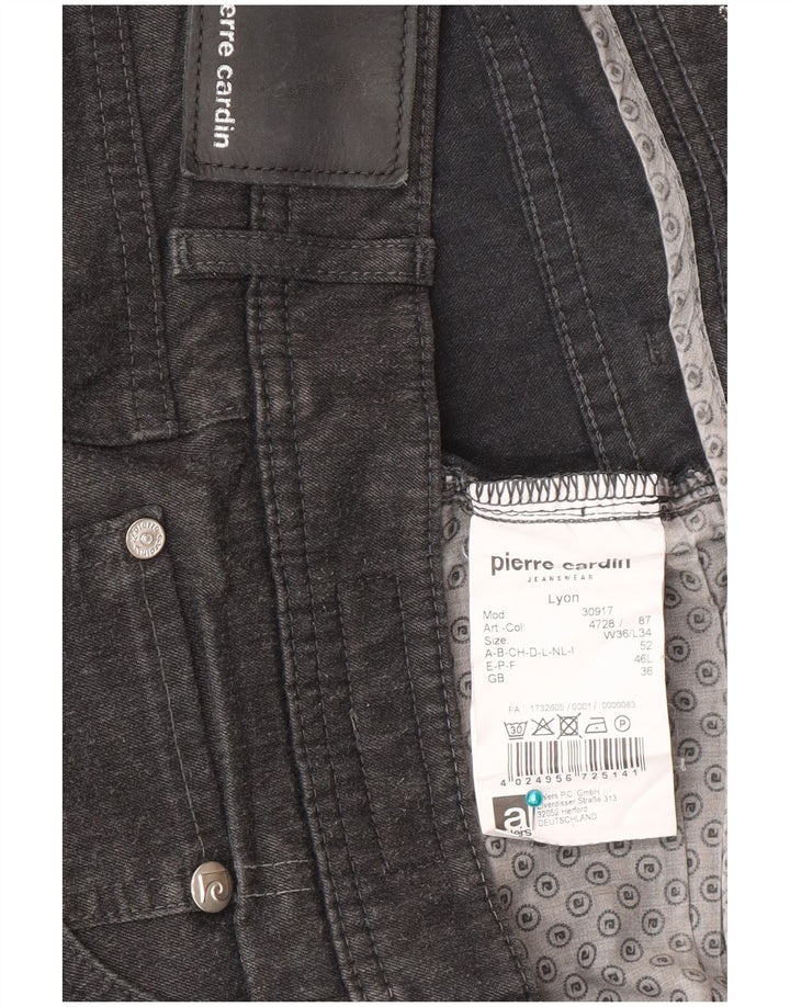 Pierre Cardin Herren Straight Jeans W36 L34 Graues Polyester