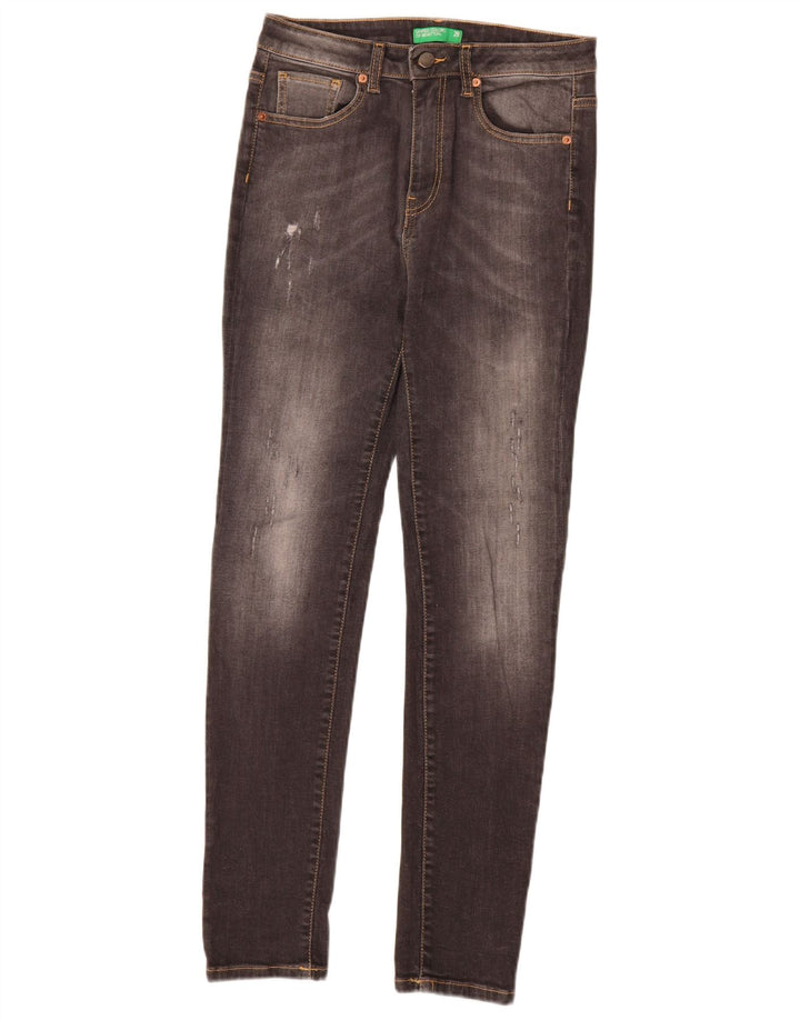 Benetton Herren Skinny Jeans W28 L30 Grau