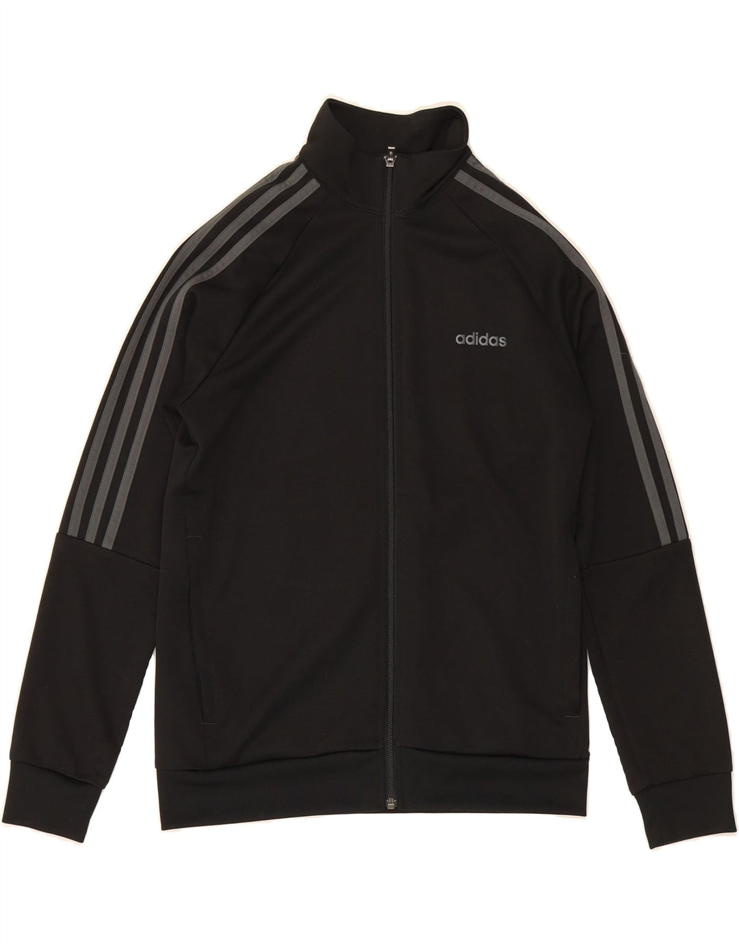 ADIDAS Boys Aeroready Tracksuit Top Jacket 13-14 Years Black Polyester Vintage Adidas and Second-Hand Adidas from Messina Hembry 