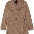 Energie Herren Trenchcoat UK 36 Small Beige Baumwolle