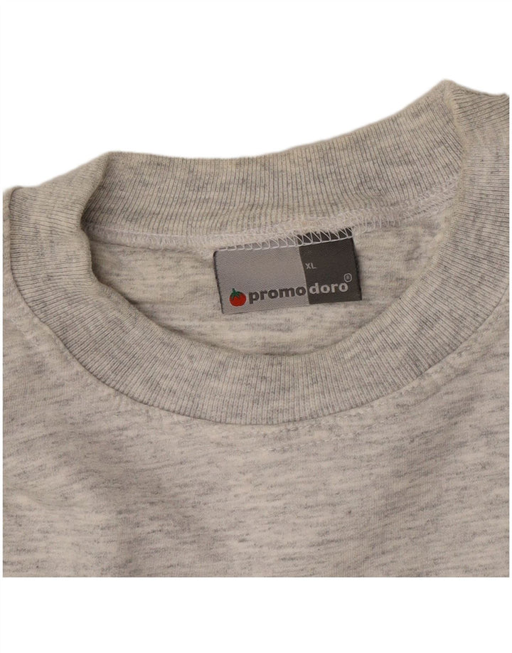 Adams Herren-Sweatshirt-Pullover XL, grau gefleckte Baumwolle
