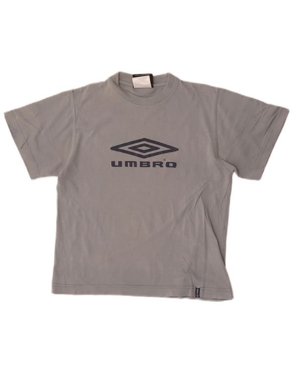 Umbro Grafik-T-Shirt für Jungen, 11–12 Jahre, graue Baumwolle