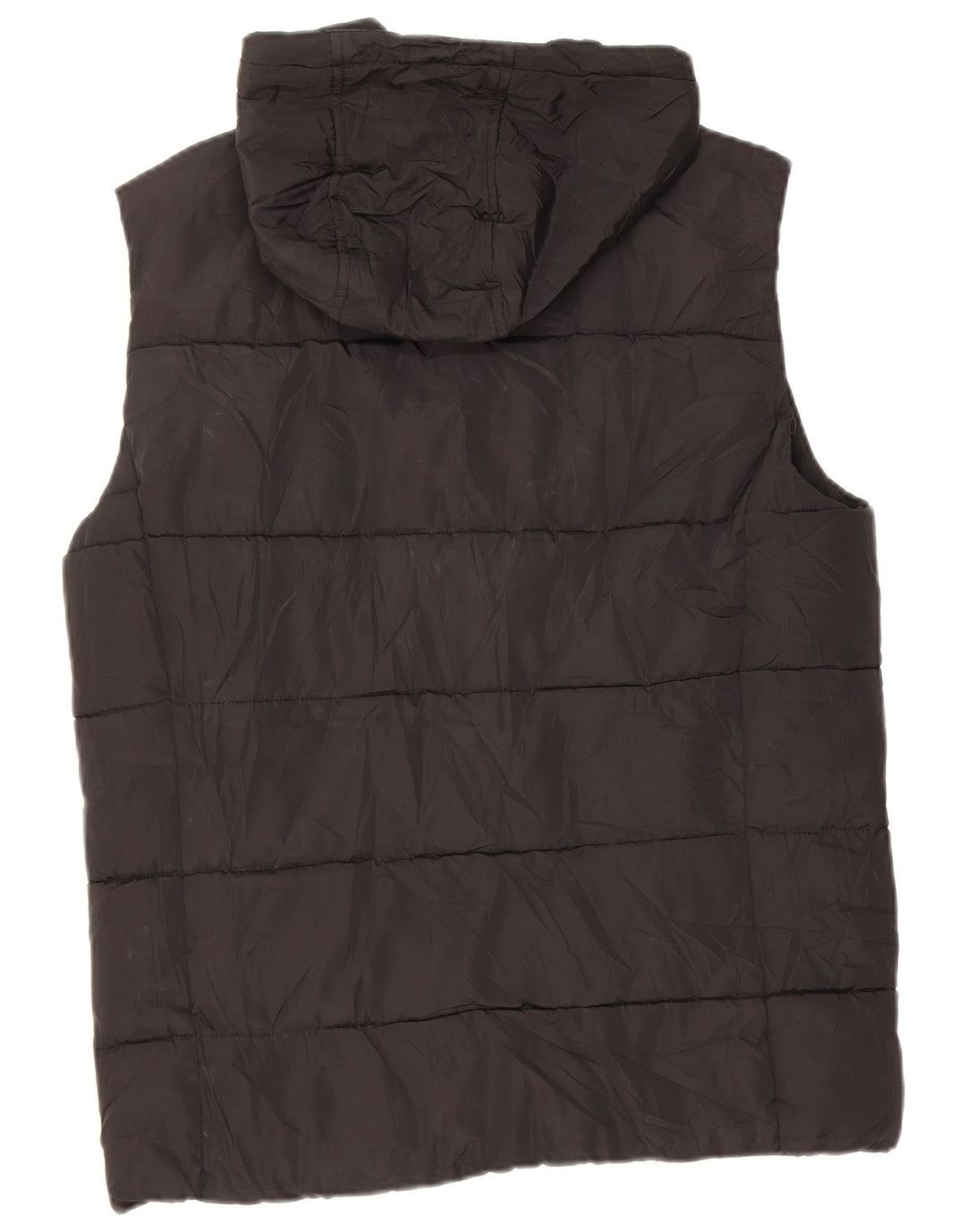 Superdry wattierte Herren-Weste mit Kapuze, UK 38, Mittelschwarz, Polyester