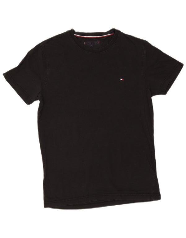 Tommy Hilfiger Herren T-Shirt Top Small Schwarz Baumwolle
