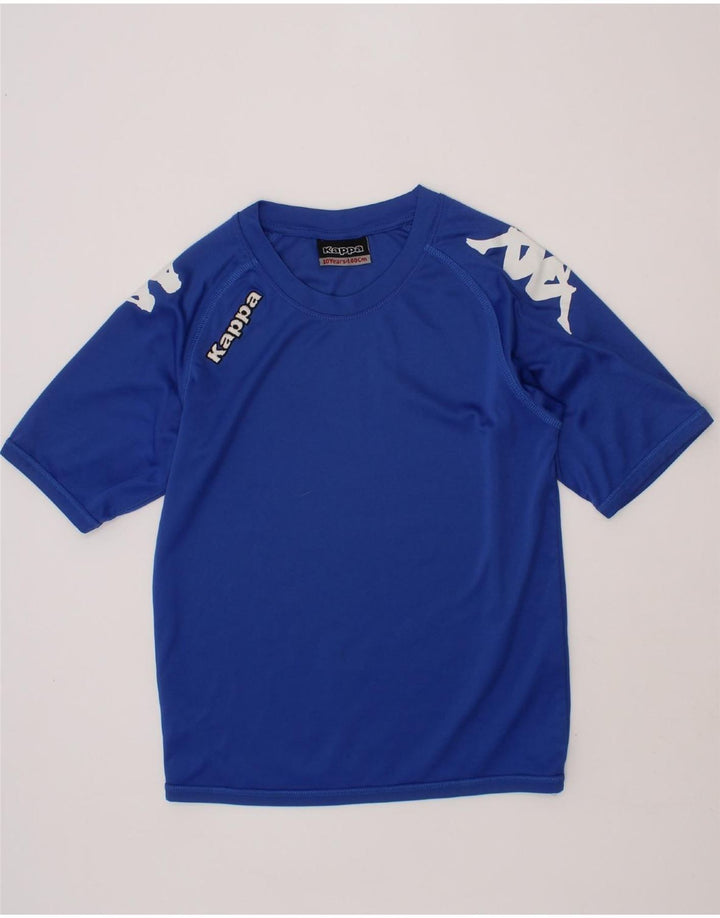 KAPPA Boys Graphic T-Shirt Top 9-10 Years Blue Vintage Kappa and Second-Hand Kappa from Messina Hembry 