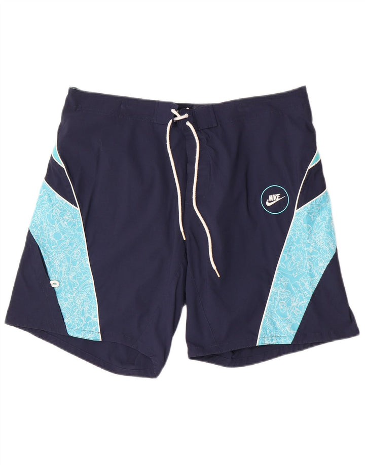 Nike Herren-Badeshorts, groß, Marineblau, Farbblock