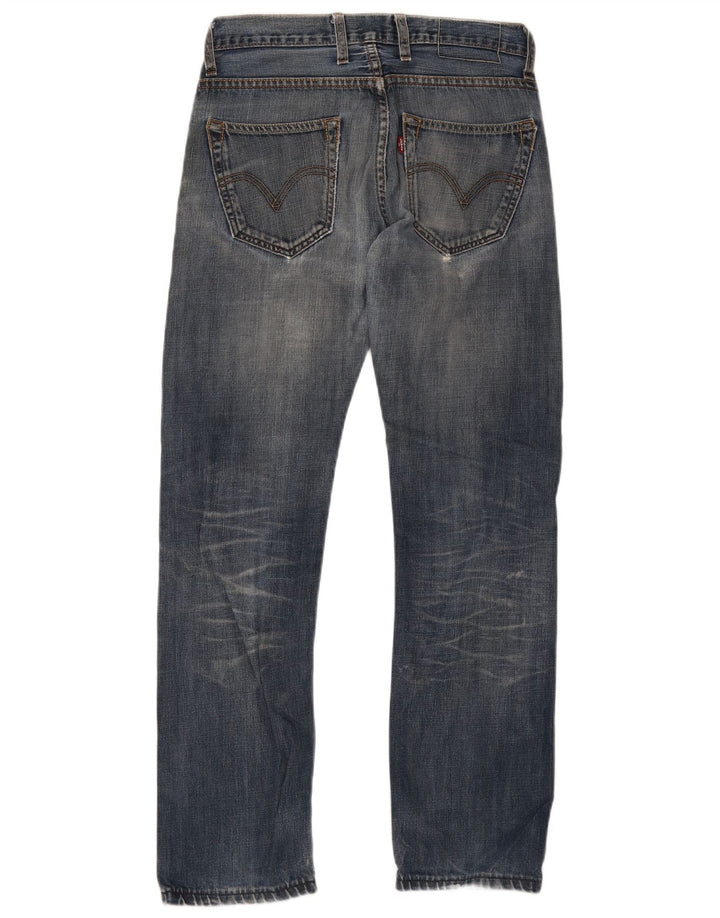 Levi's Herren 504 Straight Jeans W29 L34 Blaue Baumwolle