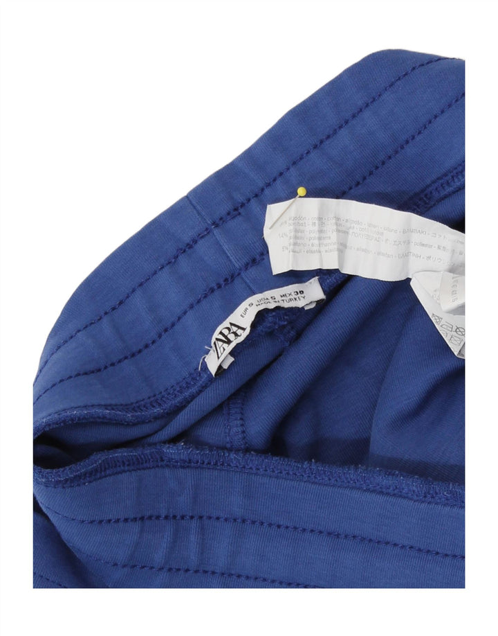 Zara Herren-Sportshorts, kleine blaue Baumwolle