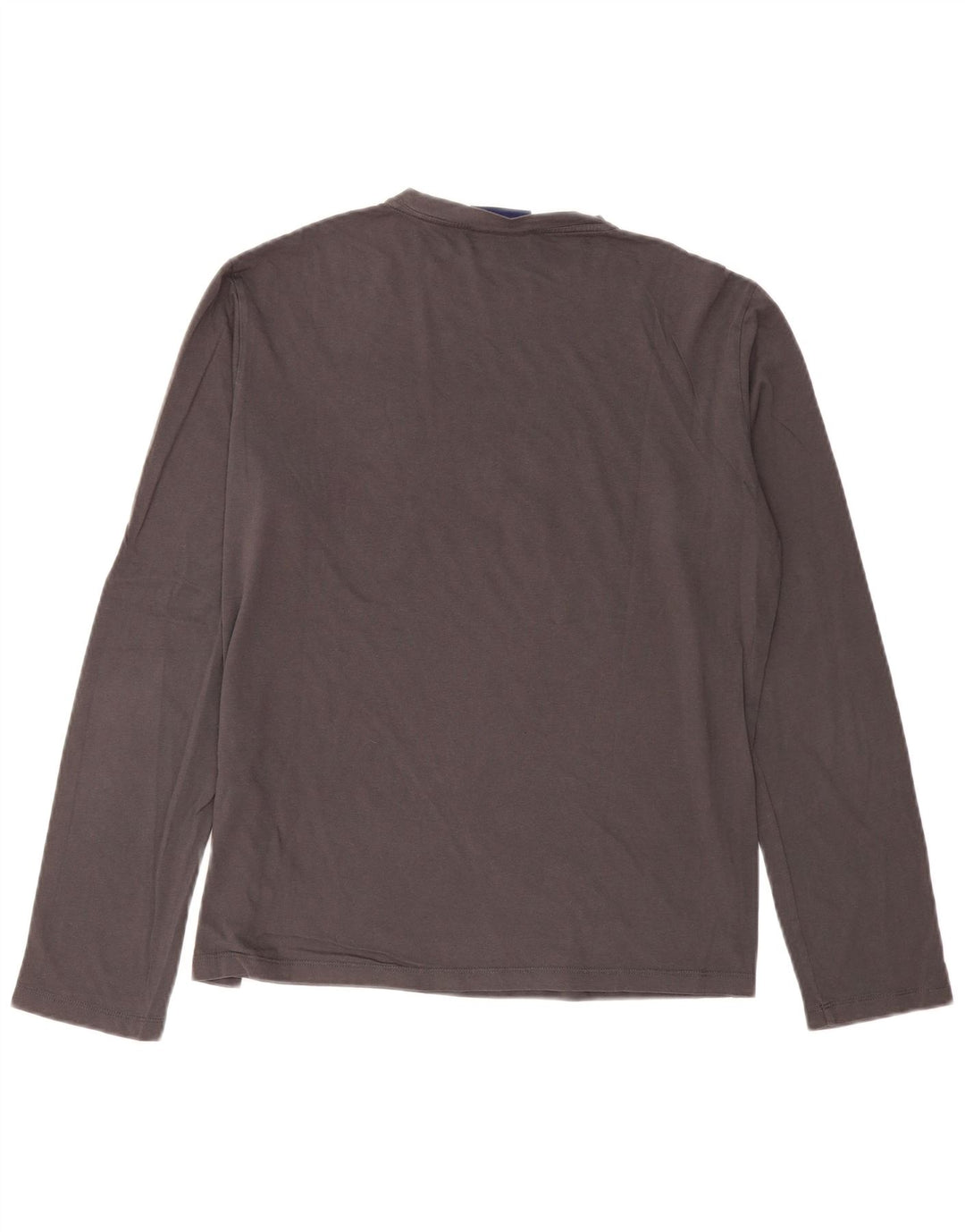 Trussardi Jeans Herren-Oberteil mit Grafik, langärmelig, groß, aus grauer Baumwolle