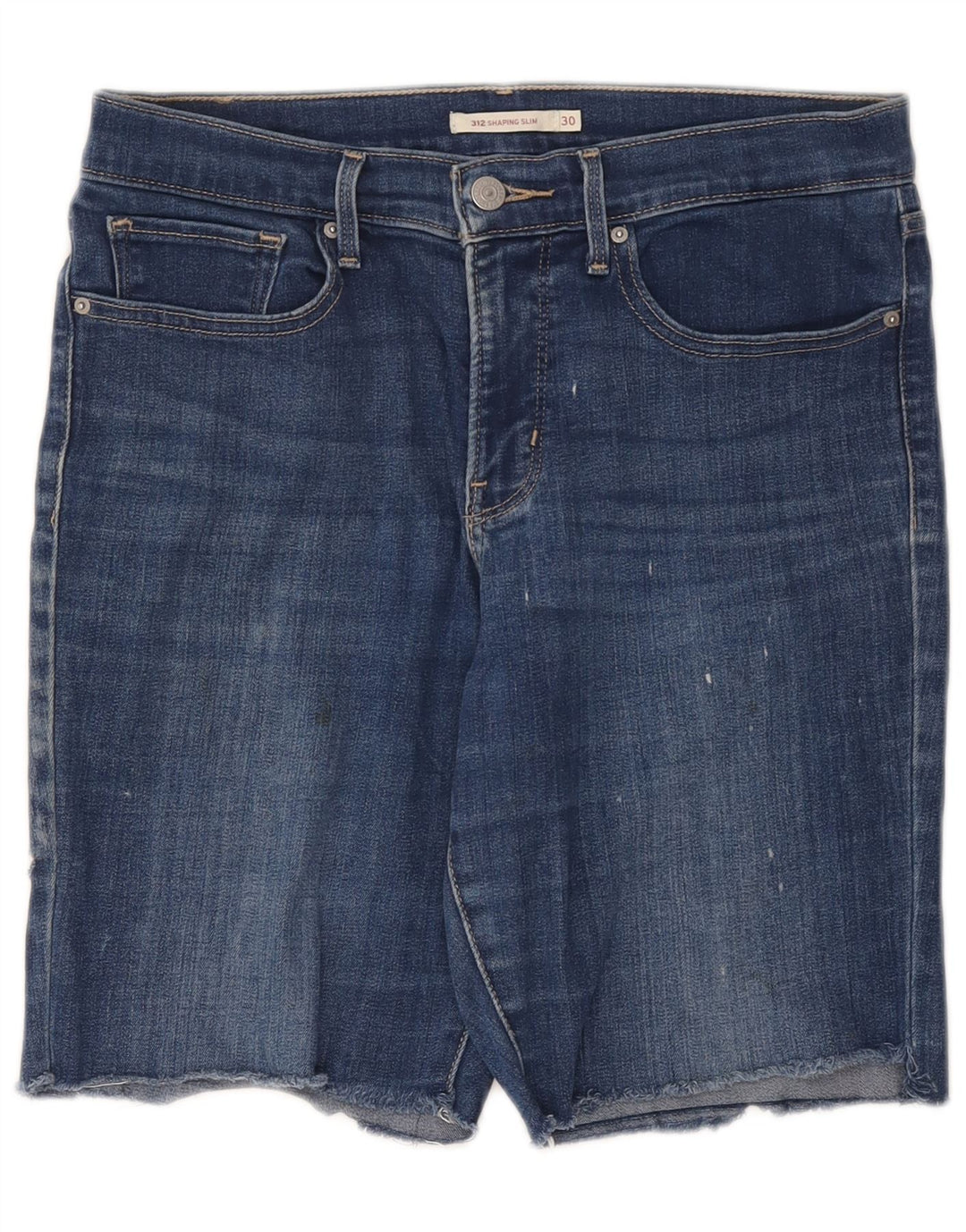 Levi's Damen 312 Jeansshorts W30 mittelblaue Baumwolle