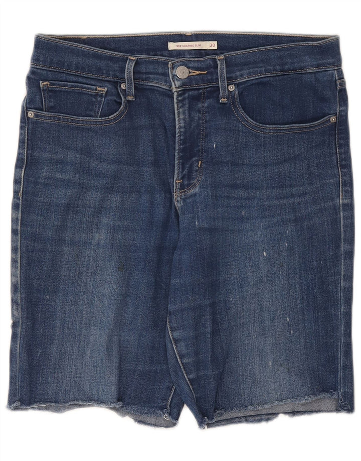 Levi's Damen 312 Jeansshorts W30 mittelblaue Baumwolle