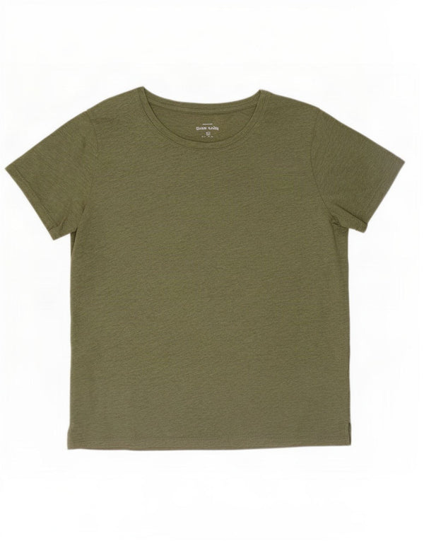 Eddie Bauer Herren T-Shirt Top 2XL Grüne Baumwolle