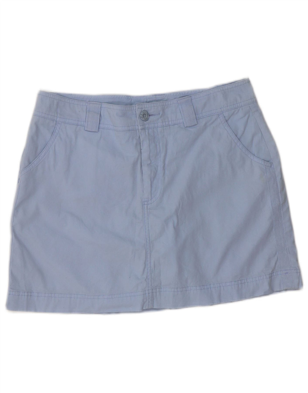 DOCKERS Damen Minirock US 6 Medium W34 Blaue Baumwolle