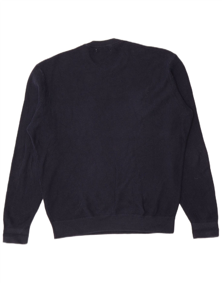 Zara Herren-Pullover mit Rundhalsausschnitt, mittelgroß, Marineblau